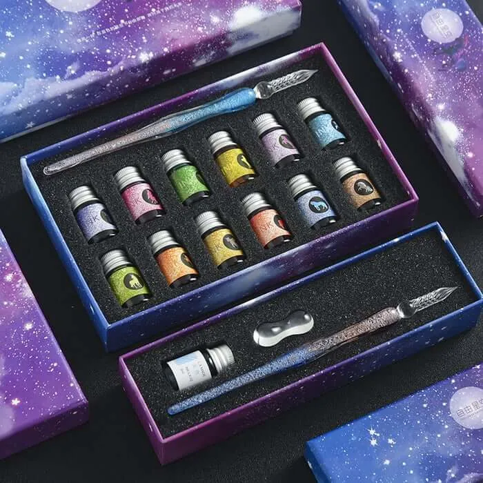 Calligraphy Glass Dip Pen Ink Set – a creative lifestyle accessory that embodies the Inletnice spirit